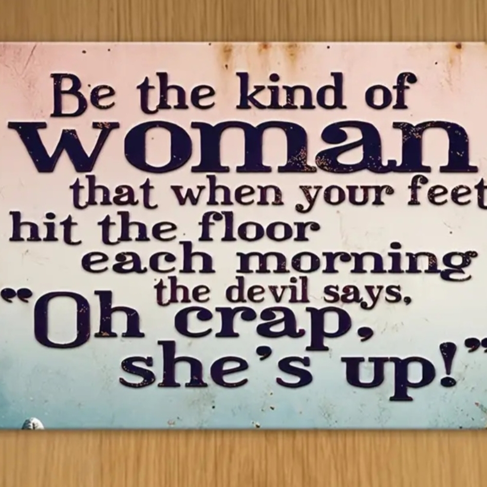 Motivational Wall Sign with Bold Quote